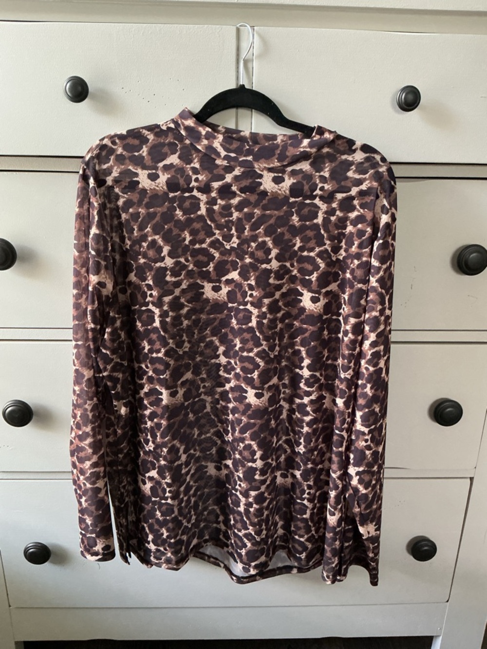 Leopard Print Mesh Long Sleeve Top – Sunshine & Rodeos 3XL